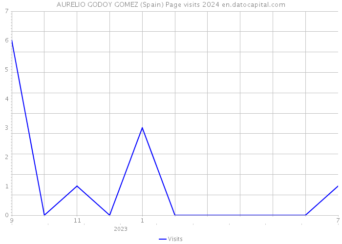 AURELIO GODOY GOMEZ (Spain) Page visits 2024 