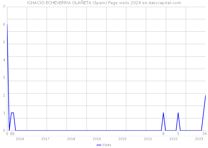 IGNACIO ECHEVERRIA OLAÑETA (Spain) Page visits 2024 