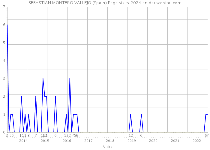 SEBASTIAN MONTERO VALLEJO (Spain) Page visits 2024 
