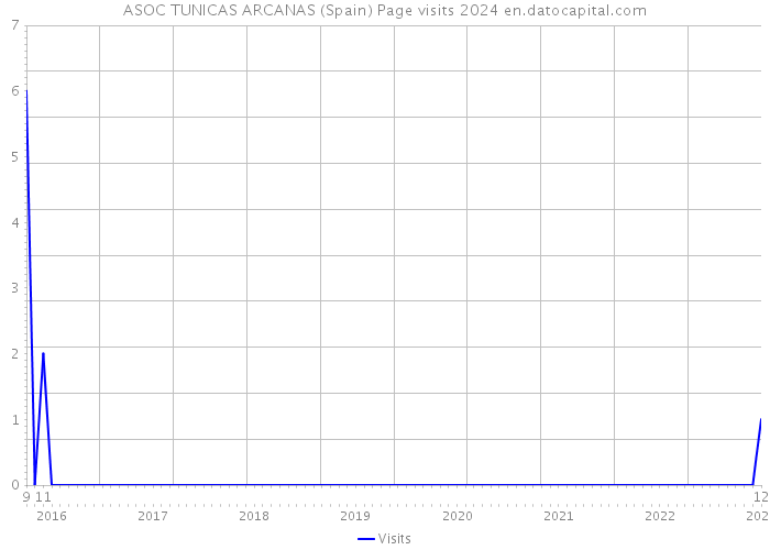 ASOC TUNICAS ARCANAS (Spain) Page visits 2024 