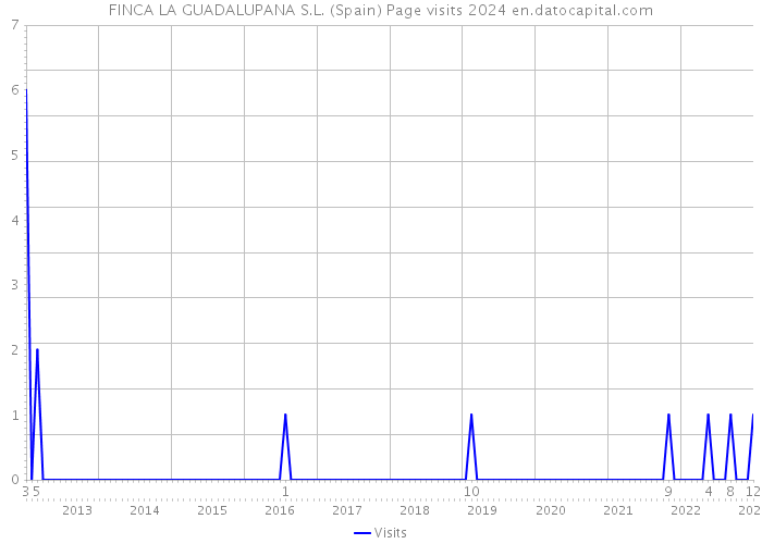 FINCA LA GUADALUPANA S.L. (Spain) Page visits 2024 