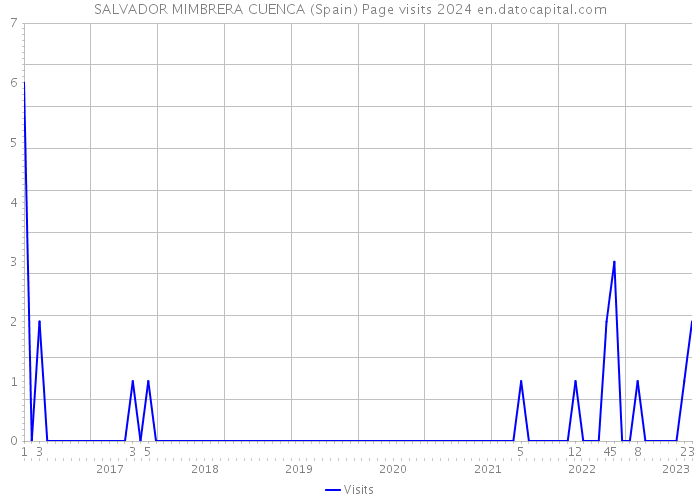 SALVADOR MIMBRERA CUENCA (Spain) Page visits 2024 