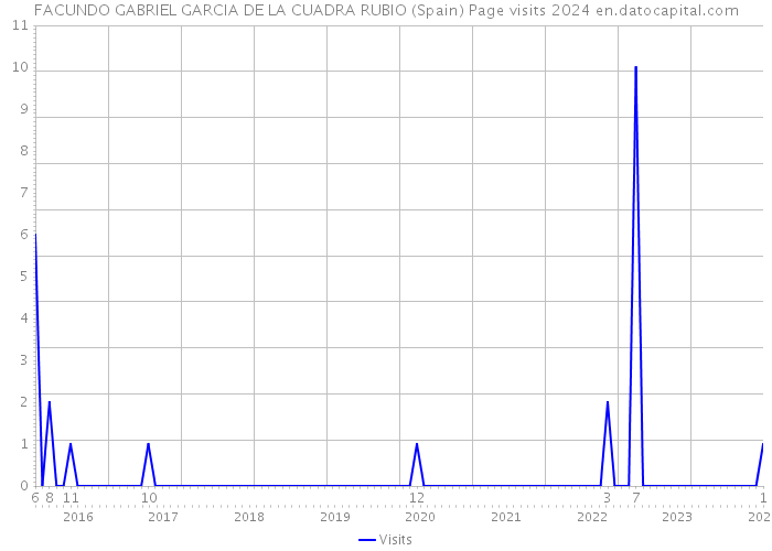 FACUNDO GABRIEL GARCIA DE LA CUADRA RUBIO (Spain) Page visits 2024 