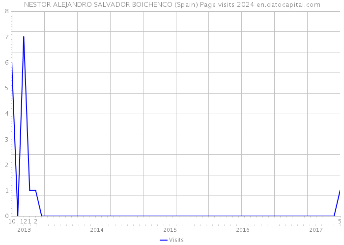 NESTOR ALEJANDRO SALVADOR BOICHENCO (Spain) Page visits 2024 