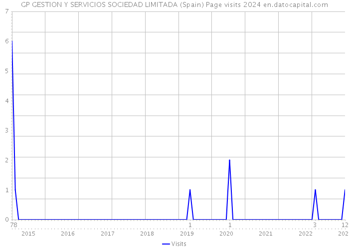 GP GESTION Y SERVICIOS SOCIEDAD LIMITADA (Spain) Page visits 2024 