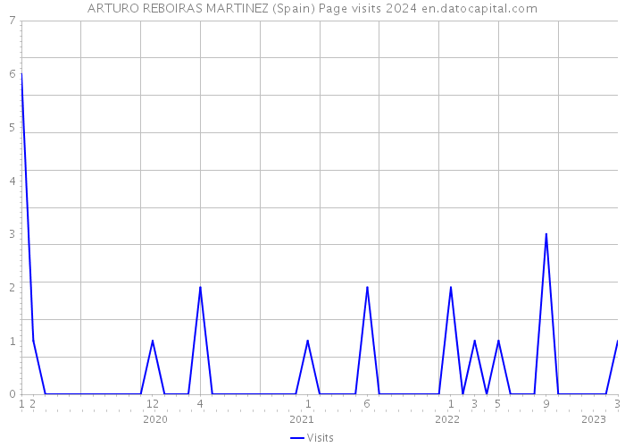 ARTURO REBOIRAS MARTINEZ (Spain) Page visits 2024 