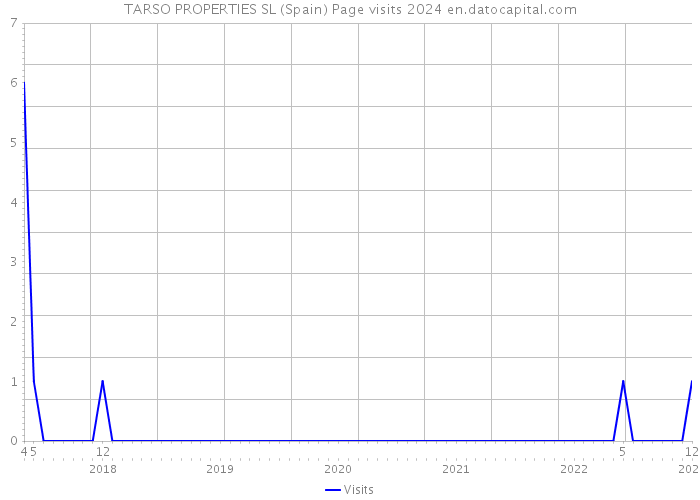 TARSO PROPERTIES SL (Spain) Page visits 2024 