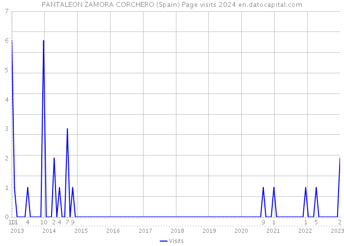PANTALEON ZAMORA CORCHERO (Spain) Page visits 2024 