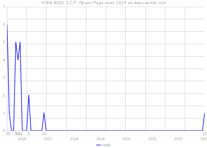 VORA BOSC S.C.P. (Spain) Page visits 2024 