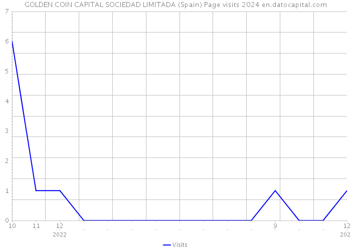 GOLDEN COIN CAPITAL SOCIEDAD LIMITADA (Spain) Page visits 2024 