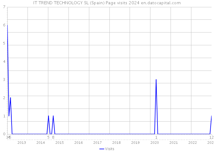 IT TREND TECHNOLOGY SL (Spain) Page visits 2024 