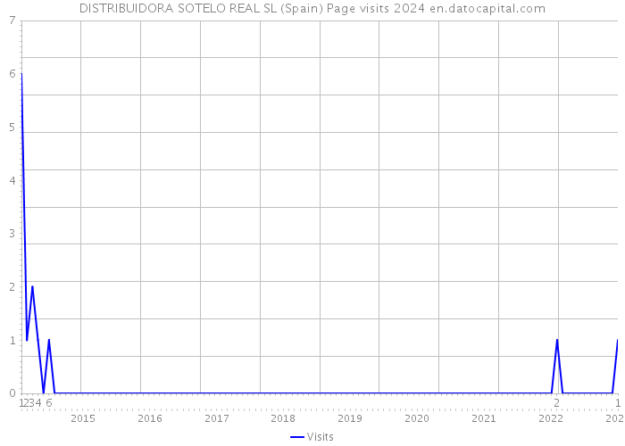 DISTRIBUIDORA SOTELO REAL SL (Spain) Page visits 2024 