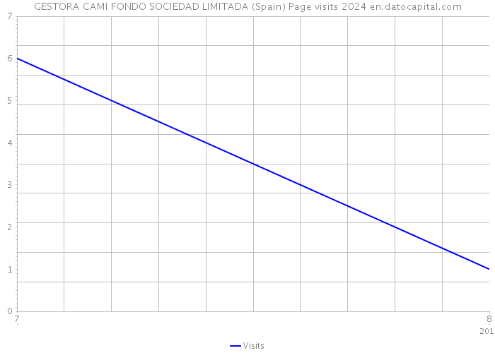 GESTORA CAMI FONDO SOCIEDAD LIMITADA (Spain) Page visits 2024 