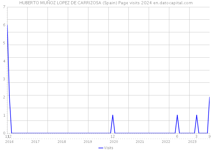 HUBERTO MUÑOZ LOPEZ DE CARRIZOSA (Spain) Page visits 2024 