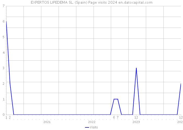 EXPERTOS LIPEDEMA SL. (Spain) Page visits 2024 