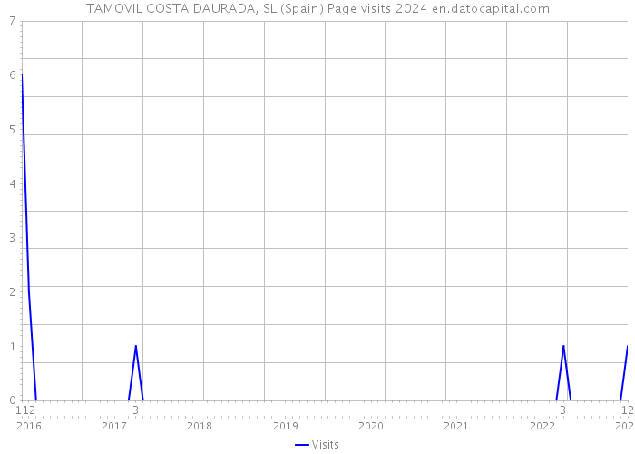 TAMOVIL COSTA DAURADA, SL (Spain) Page visits 2024 