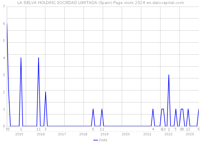 LA SIELVA HOLDING SOCIEDAD LIMITADA (Spain) Page visits 2024 
