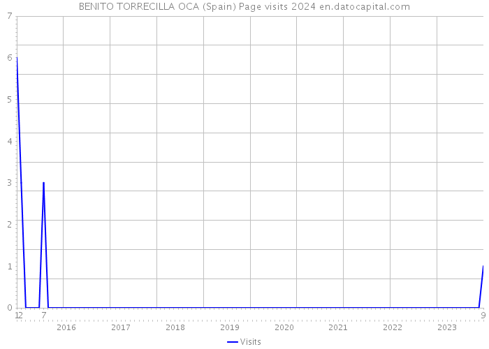BENITO TORRECILLA OCA (Spain) Page visits 2024 