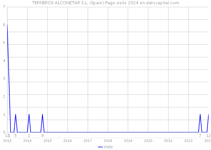 TERNEROS ALCONETAR S.L. (Spain) Page visits 2024 