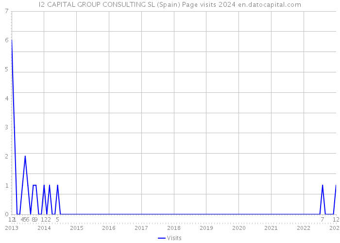 I2 CAPITAL GROUP CONSULTING SL (Spain) Page visits 2024 