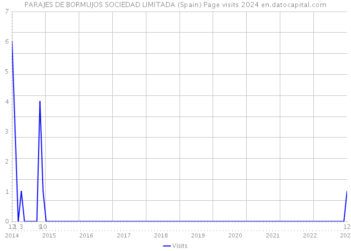 PARAJES DE BORMUJOS SOCIEDAD LIMITADA (Spain) Page visits 2024 