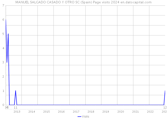 MANUEL SALGADO CASADO Y OTRO SC (Spain) Page visits 2024 