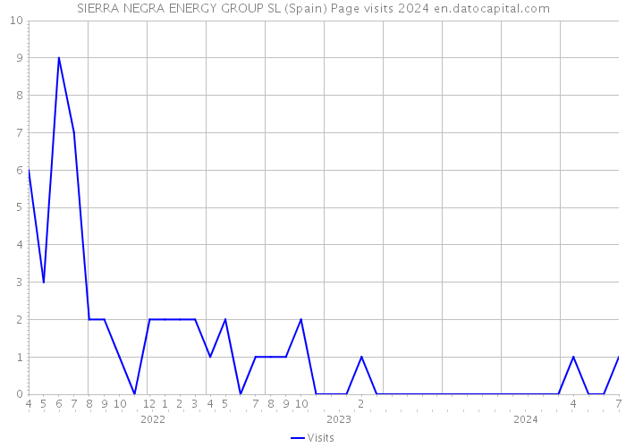 SIERRA NEGRA ENERGY GROUP SL (Spain) Page visits 2024 