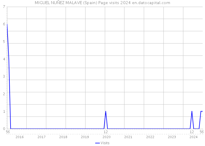 MIGUEL NUÑEZ MALAVE (Spain) Page visits 2024 