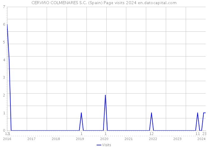 CERVIñO COLMENARES S.C. (Spain) Page visits 2024 