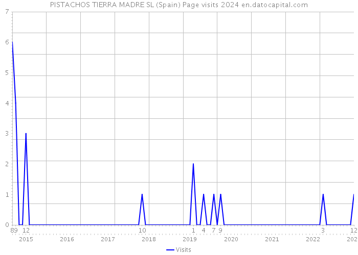 PISTACHOS TIERRA MADRE SL (Spain) Page visits 2024 