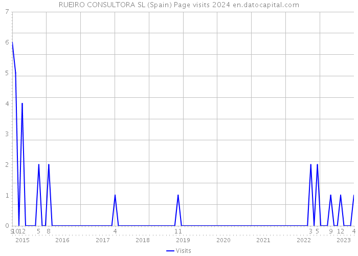 RUEIRO CONSULTORA SL (Spain) Page visits 2024 