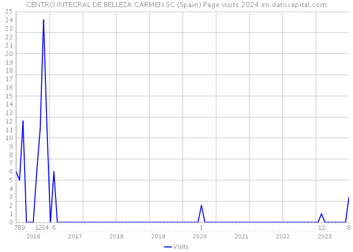 CENTRO INTEGRAL DE BELLEZA CARMEN SC (Spain) Page visits 2024 