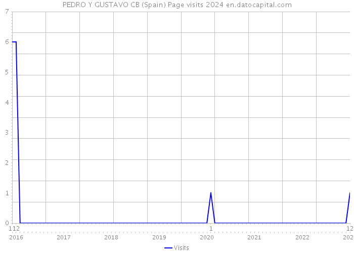 PEDRO Y GUSTAVO CB (Spain) Page visits 2024 