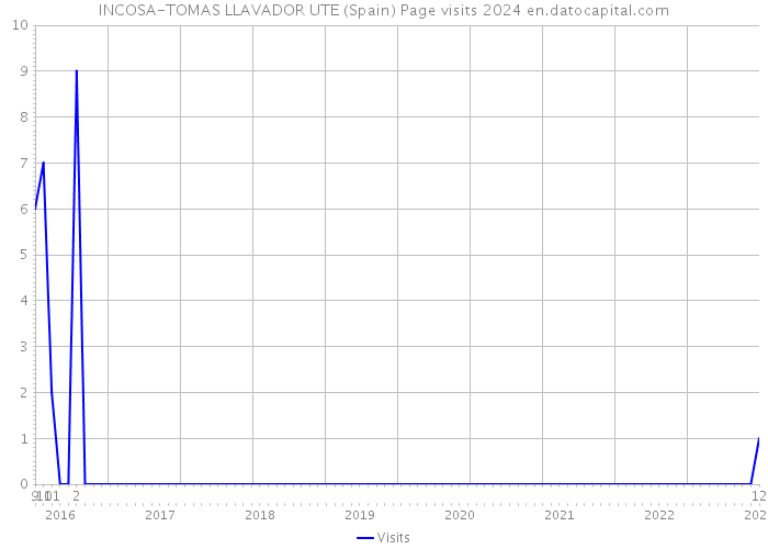 INCOSA-TOMAS LLAVADOR UTE (Spain) Page visits 2024 