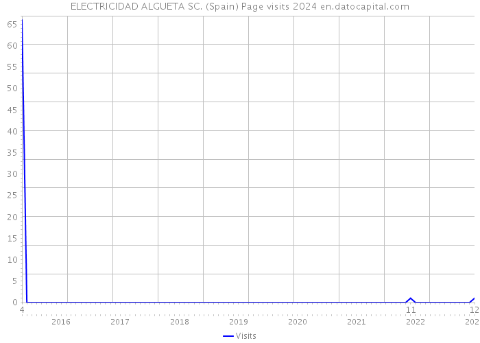 ELECTRICIDAD ALGUETA SC. (Spain) Page visits 2024 