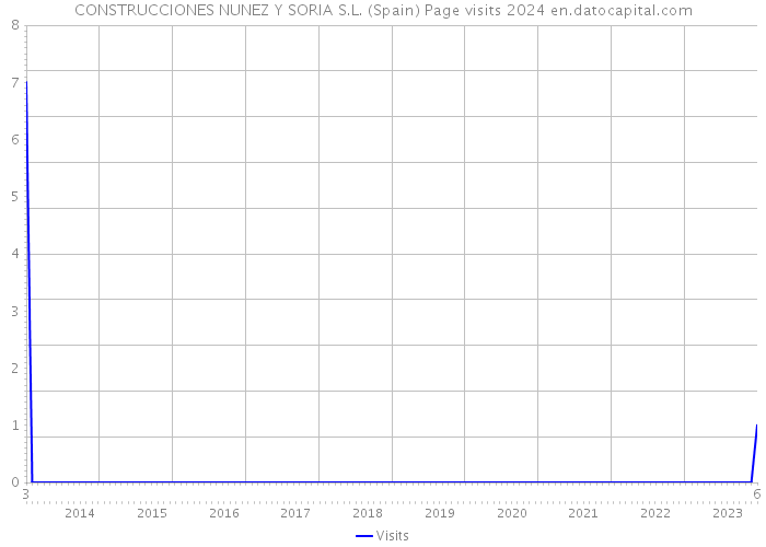 CONSTRUCCIONES NUNEZ Y SORIA S.L. (Spain) Page visits 2024 