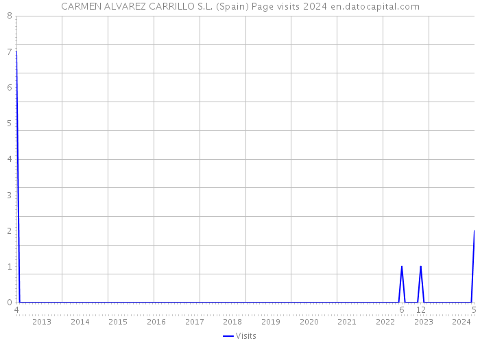 CARMEN ALVAREZ CARRILLO S.L. (Spain) Page visits 2024 