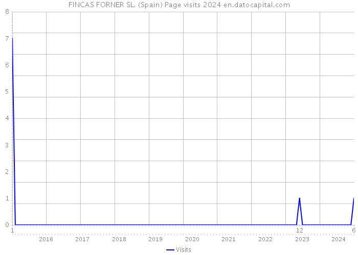 FINCAS FORNER SL. (Spain) Page visits 2024 