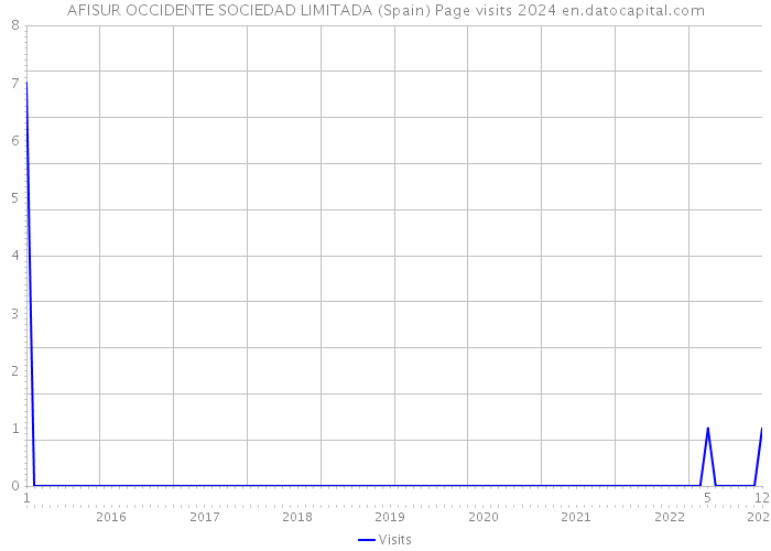 AFISUR OCCIDENTE SOCIEDAD LIMITADA (Spain) Page visits 2024 