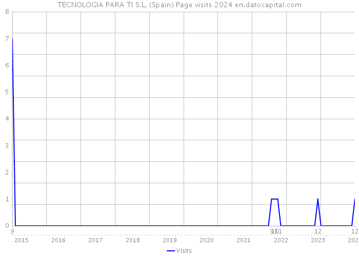 TECNOLOGIA PARA TI S.L. (Spain) Page visits 2024 