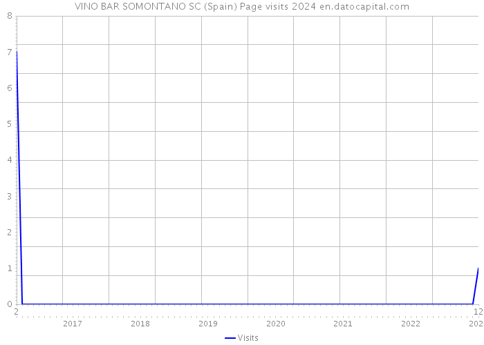 VINO BAR SOMONTANO SC (Spain) Page visits 2024 