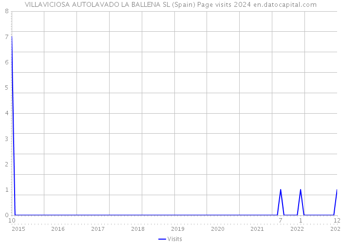 VILLAVICIOSA AUTOLAVADO LA BALLENA SL (Spain) Page visits 2024 