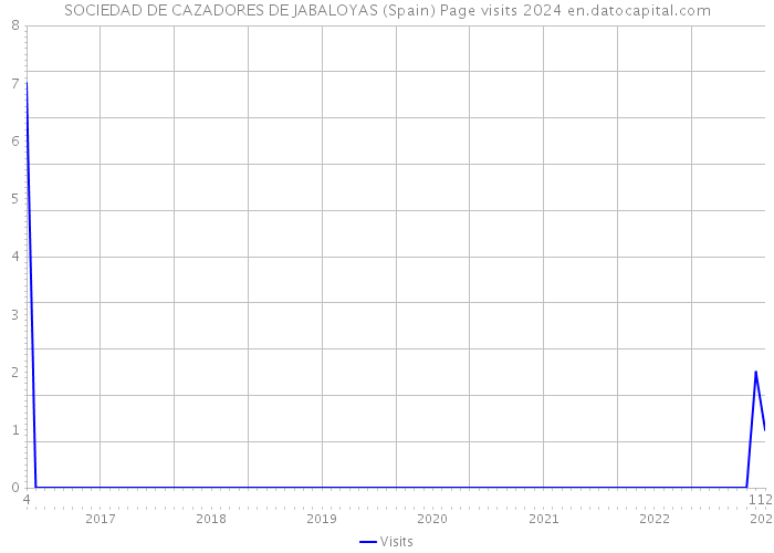 SOCIEDAD DE CAZADORES DE JABALOYAS (Spain) Page visits 2024 