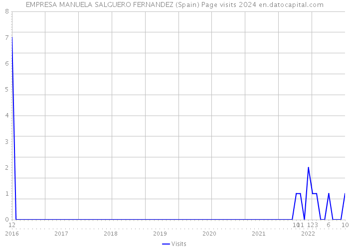 EMPRESA MANUELA SALGUERO FERNANDEZ (Spain) Page visits 2024 