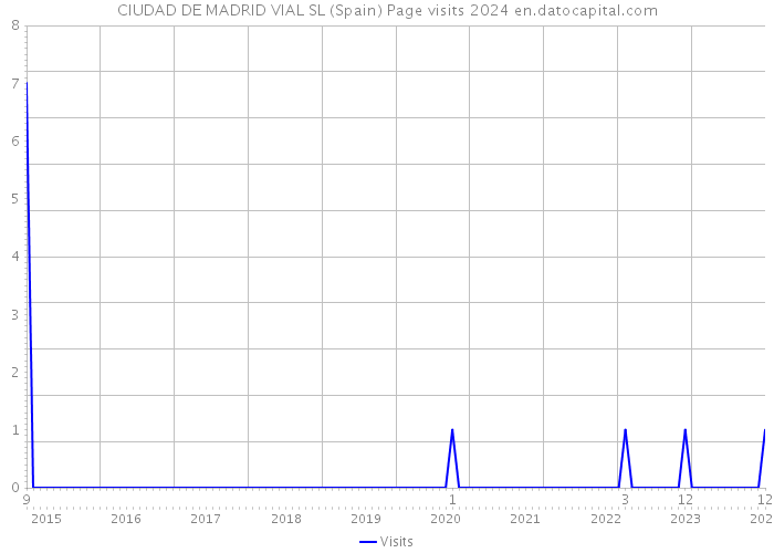 CIUDAD DE MADRID VIAL SL (Spain) Page visits 2024 