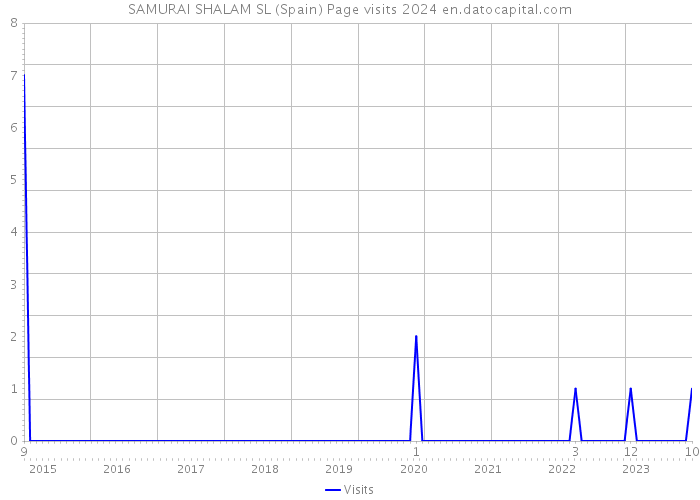 SAMURAI SHALAM SL (Spain) Page visits 2024 