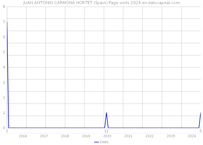 JUAN ANTONIO CARMONA HORTET (Spain) Page visits 2024 