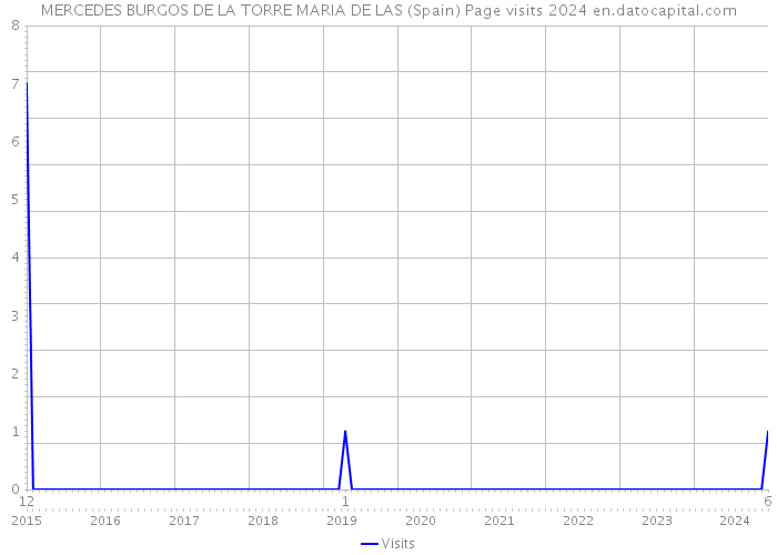 MERCEDES BURGOS DE LA TORRE MARIA DE LAS (Spain) Page visits 2024 