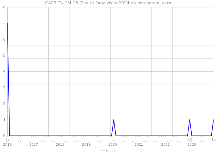 CAPRITX CM CB (Spain) Page visits 2024 
