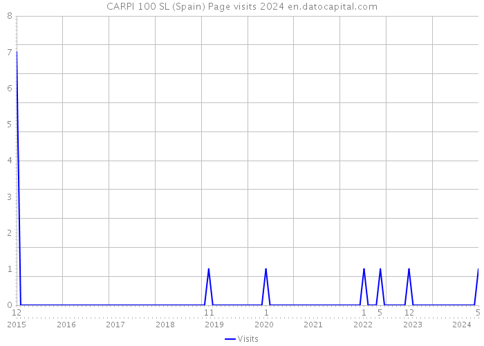 CARPI 100 SL (Spain) Page visits 2024 